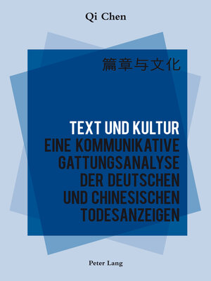 cover image of Text und Kultur